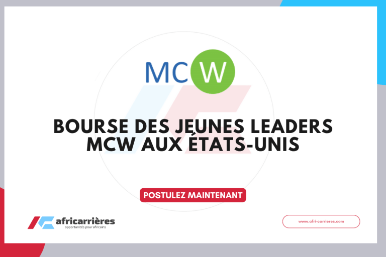 Bourse des Jeunes Leaders MCW 2026 aux États-Unis