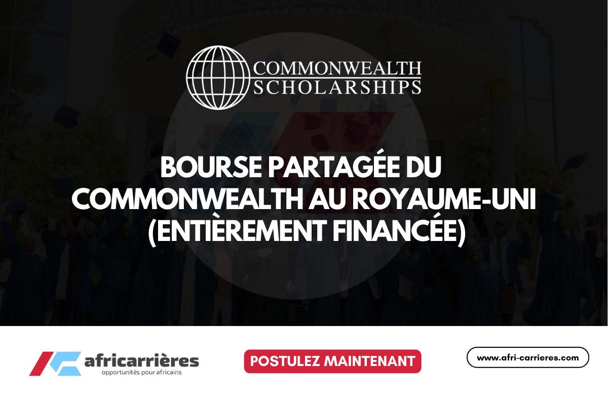 Bourse partagée du Commonwealth 2026 au Royaume-Uni (entièrement financée)