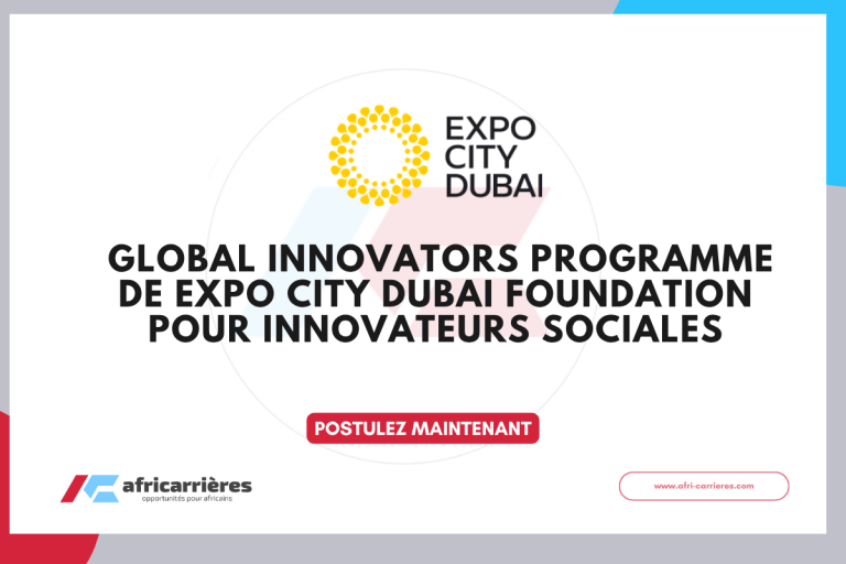 Global Innovators Programme de Expo City Dubai Foundation POUR INNOVATEURS SOCIALES