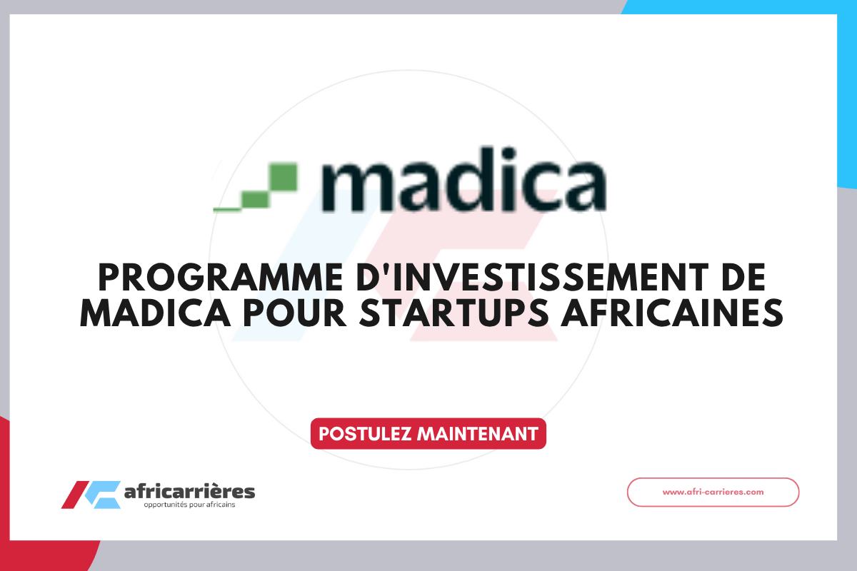 Madica Investment Program 2025 pour startups africaines