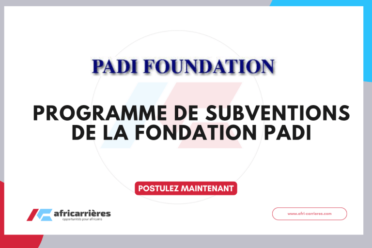 Programme de Subventions de la Fondation PADI 2025