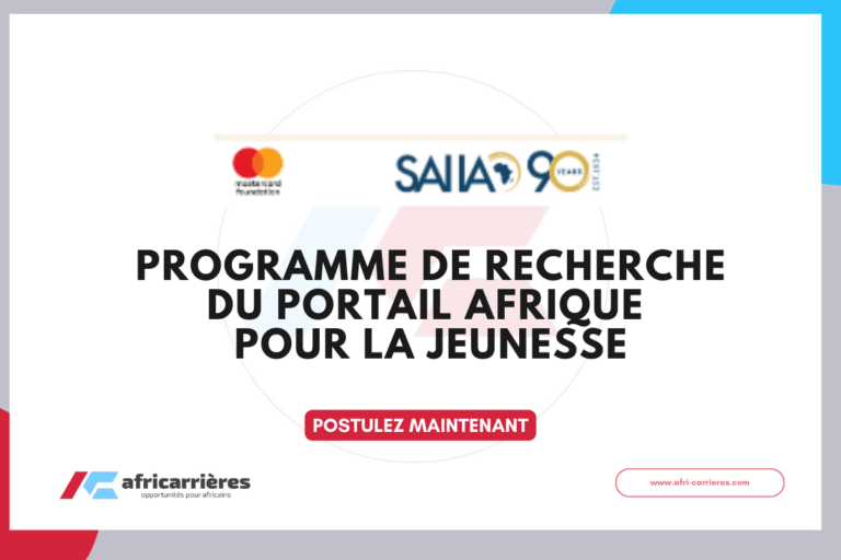 Africa Youth Portal Research Programme 2026 6 Africa Youth Portal Research Programme / Programme de recherche du Portail Afrique pour la jeunesse