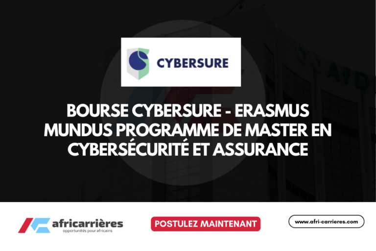 Bourse CYBERSURE - ERASMUS MUNDUS Programme de Master en cybersécurité et assurance