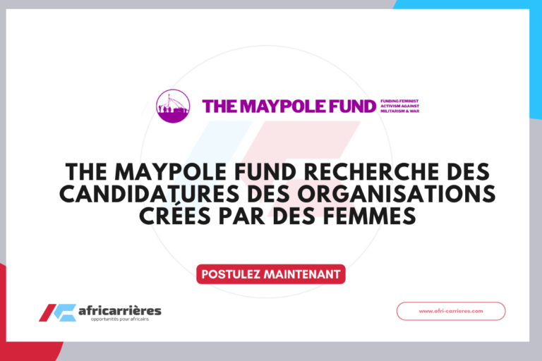 Candidature au Maypole Fund 2026 pour les petites organisations de femmes