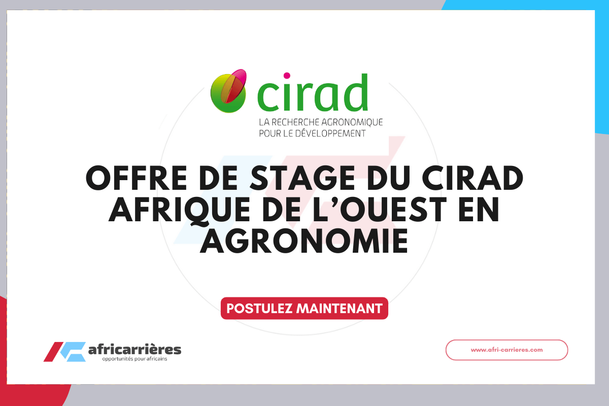 Offre de stage du CIRAD Afrique de l’Ouest en Agronomie