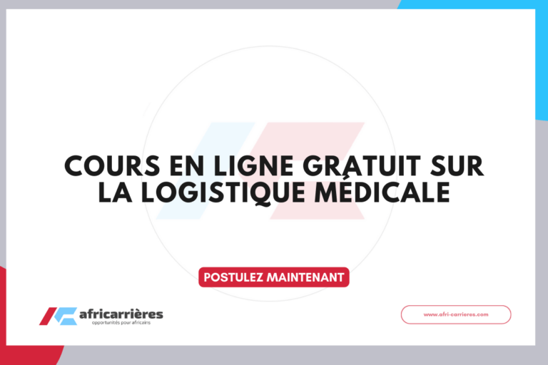 Cours en ligne gratuit sur la logistique médicale