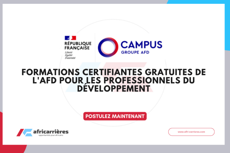 Formations certifiantes gratuites AFD