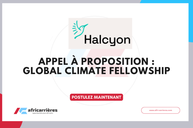 Global Climate Fellowship 2026 de Halcyon