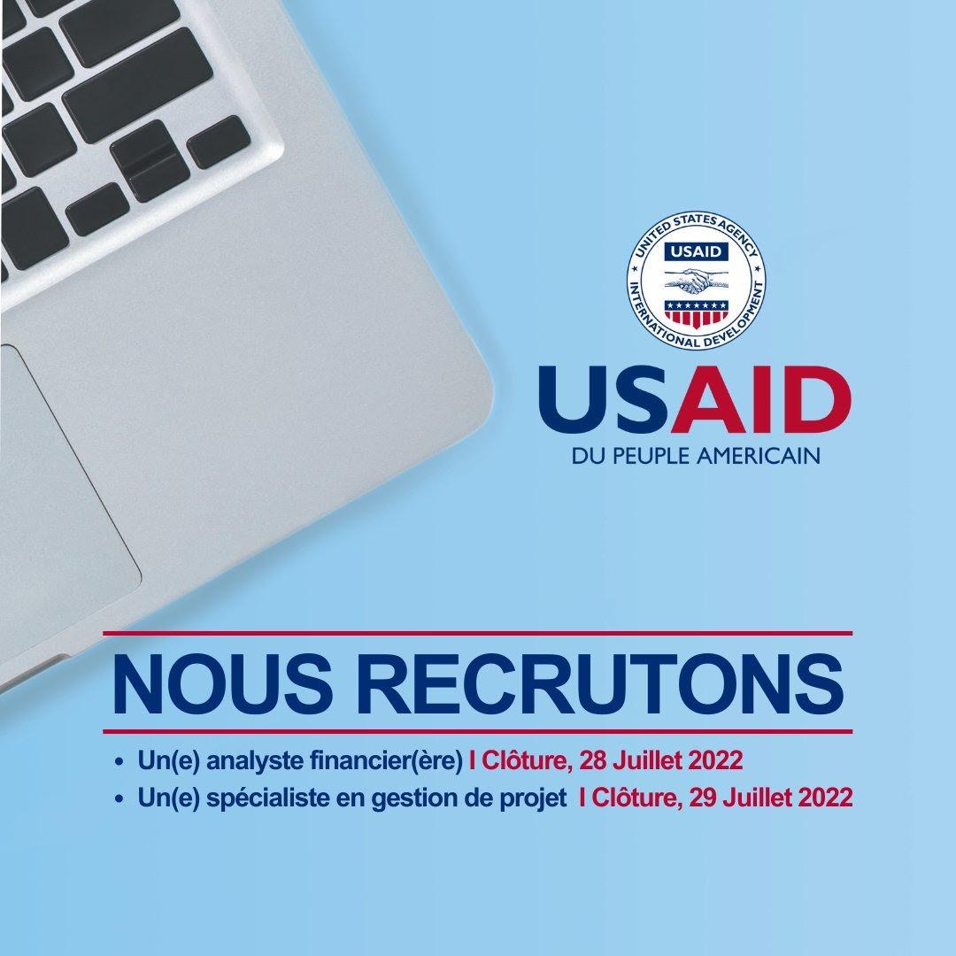 L Usaid Recrute Un E Analyste Financier Re Et Un E Sp Cialiste En