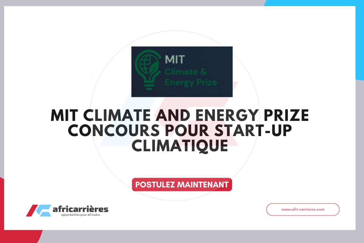 MIT Climate and Energy Prize 2025 concours pour start-up climatique