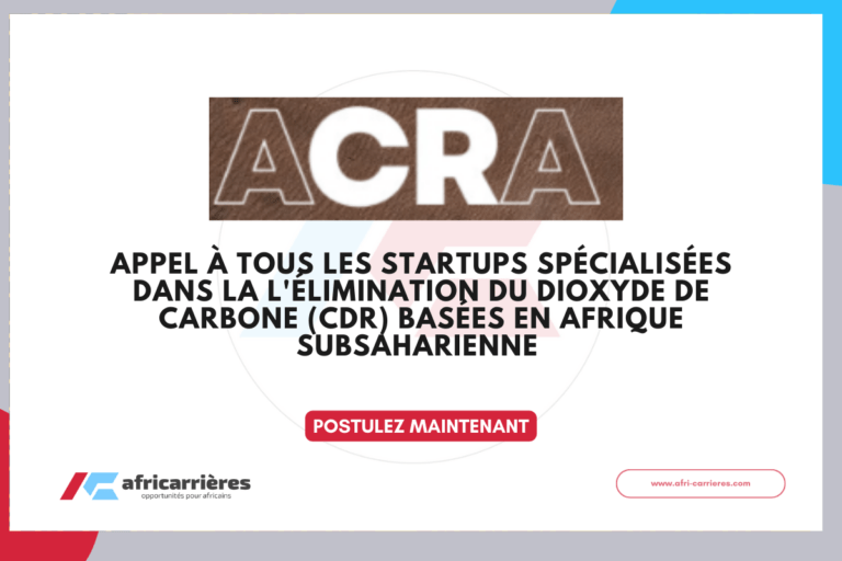 Programme Africa Carbon Removal Accelerator (ACRA) 2026