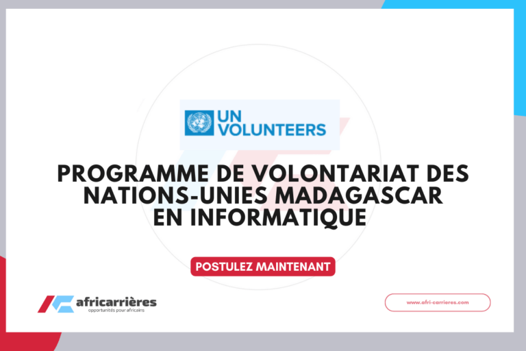 Programme de volontariat du PNUD Madagascar en Informatique 2026
