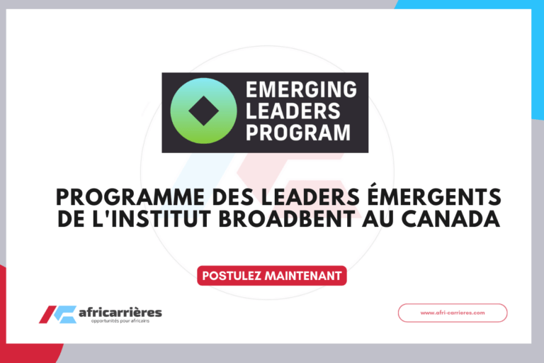 Programme des leaders émergents Emerging Leaders Program 2026 de l'Institut Broadbent au Canada
