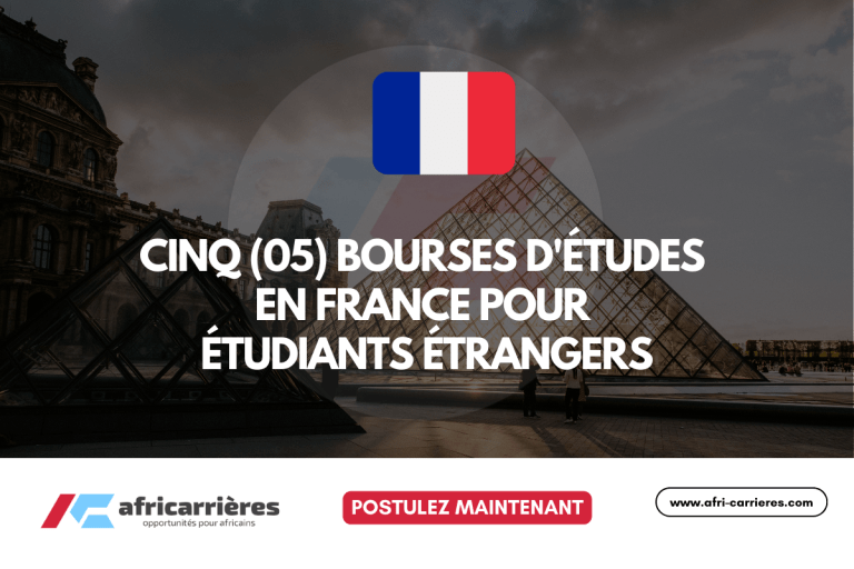 bourses d'études pour étudier en France en 2026
