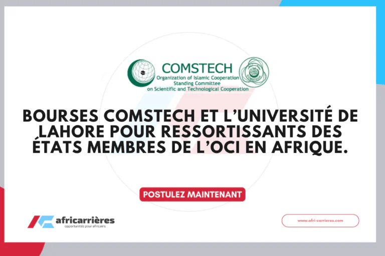 Bourses COMSTECH et l’Université de Lahore 2026 ressortissants des États membres de l’OCI en Afrique.