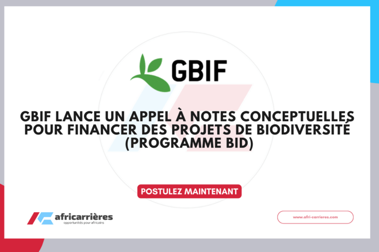 Global Biodiversity Information Facility - Financement de projets biodiversité