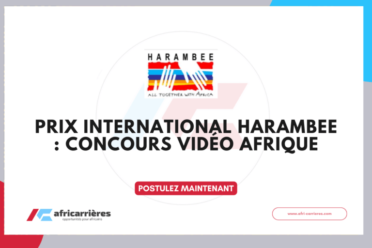 Prix International Harambee 2026 Concours vidéo AFRIQUE