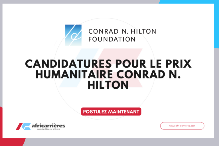 Ouverture des candidatures pour le Prix humanitaire Conrad N. Hilton 2026
