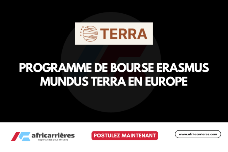 Programme de Bourse Erasmus Mundus Terra 2026-2027 en Europe
