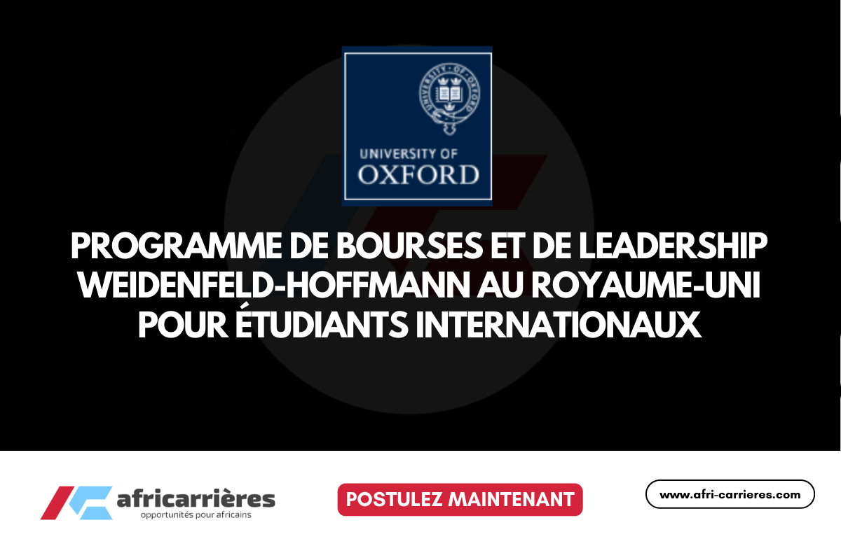 bourses Weidenfeld-Hoffmann Trust et du programme de leadership