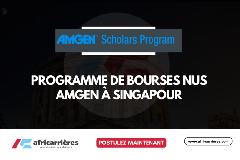 programme NUS Amgen Scholars 2026 à Singapour