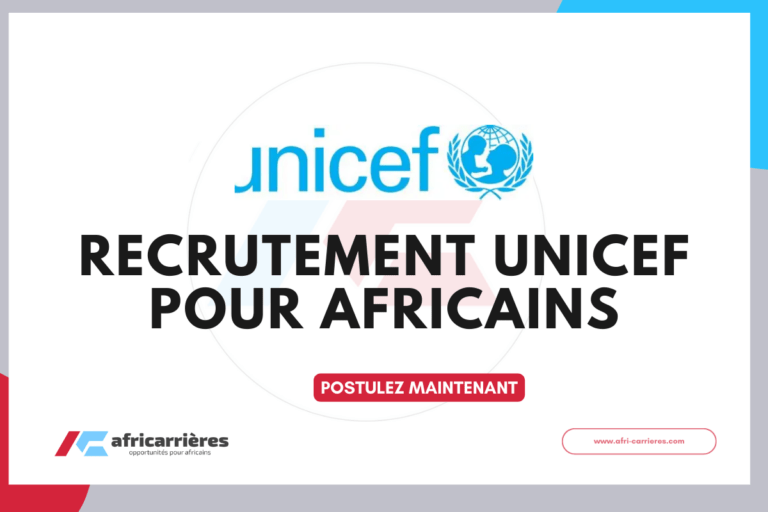 recrutement unicef 2026 pour africains