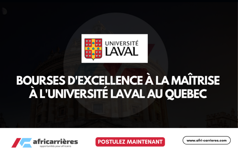 4 Bourses d'excellence à la maîtrise à l'Université Laval au Quebec 2026