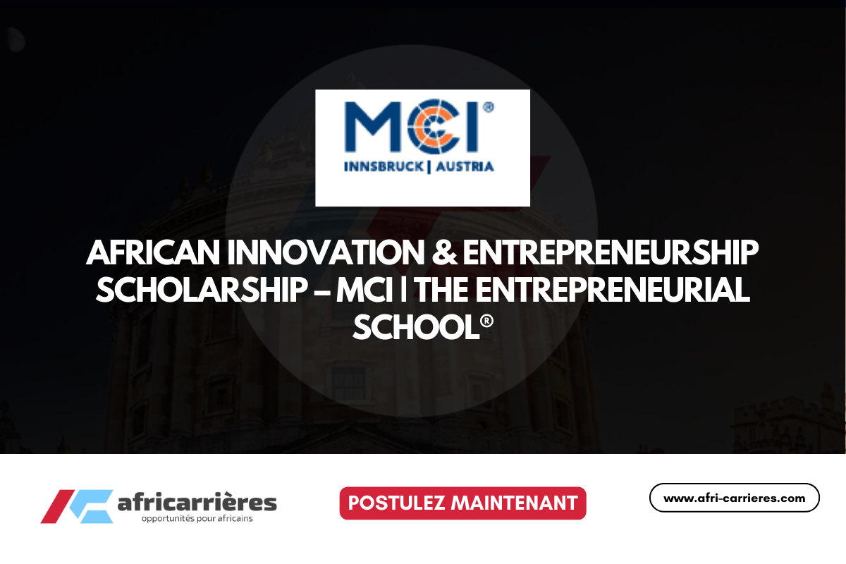 African Innovation & Entrepreneurship Scholarship 2026 – MCI The Entrepreneurial School®