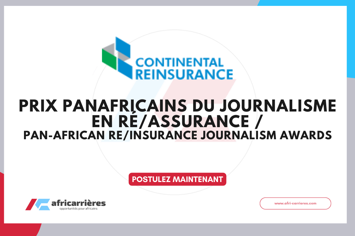 Appel à candidatures - Prix panafricains du journalisme en réassurance 2026