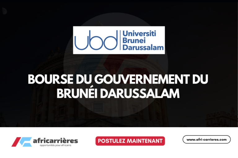 Bourse du Gouvernement du Brunéi Darussalam 2026-2027