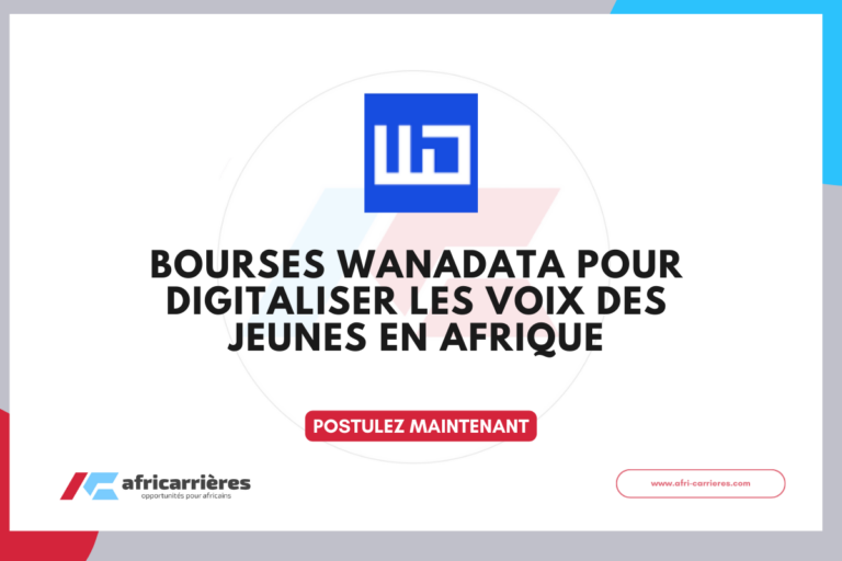 Bourses Wanadata pour Digitaliser les Voix des Jeunes en Afrique