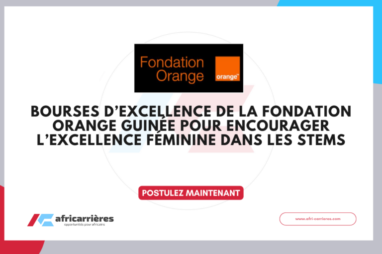 Bourses d’Excellence de la Fondation Orange Guinée 2026
