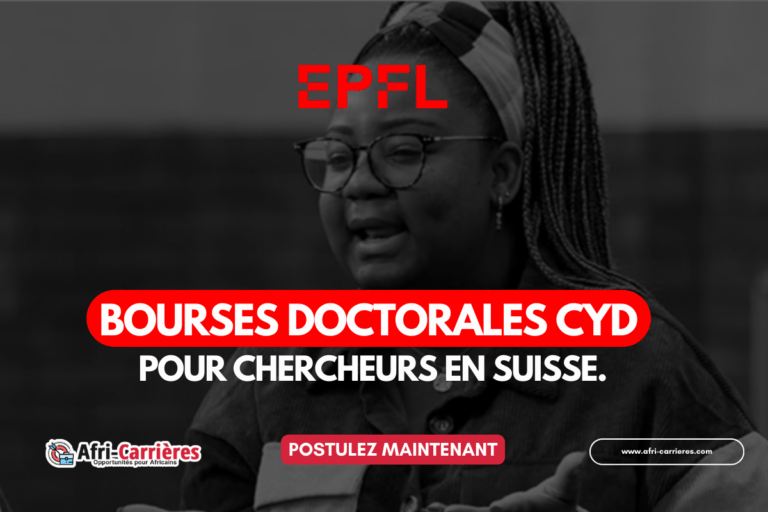 Bourses doctorales CYD pour chercheurs en Suisse.