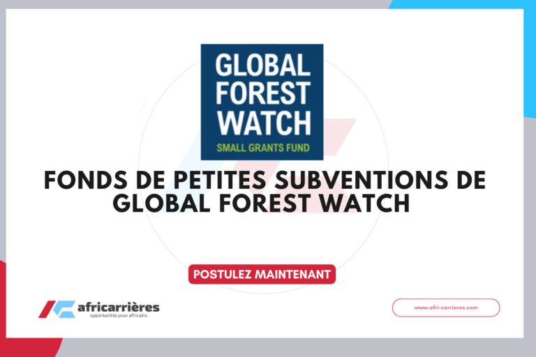 Fonds de petites subventions de Global Forest Watch Small Grants Fund 2026