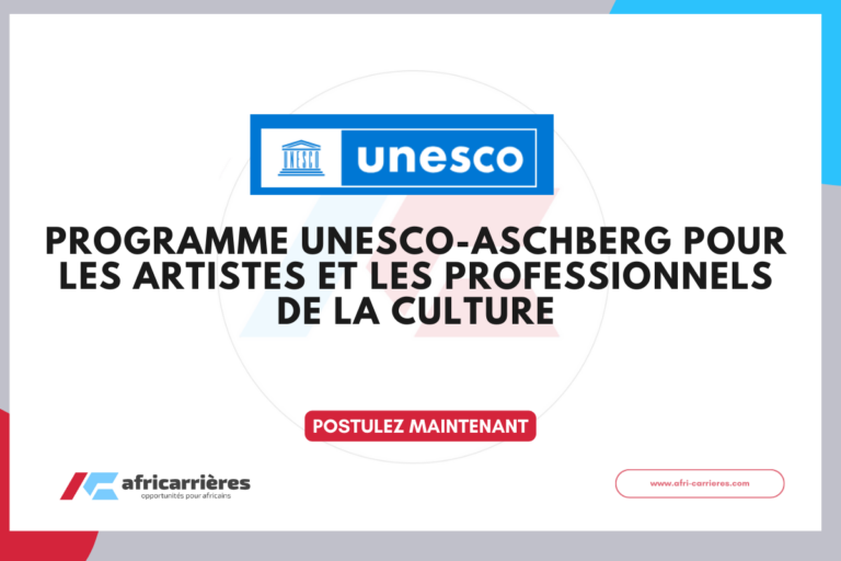 Programme UNESCO-Aschberg 2026 pour les artistes et les professionnels de la culture