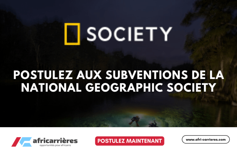 Postulez aux subventions de la National Geographic Society 2025