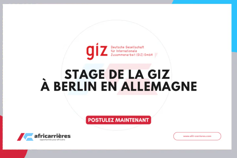 Stage de la GIZ 2026 à Berlin en Allemagne
