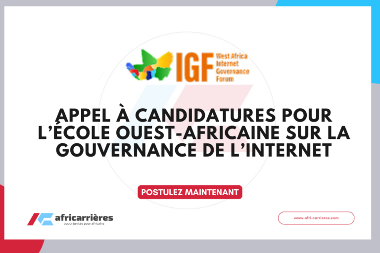 Appel à candidatures WASIG 2026 pour l’École ouest-africaine sur la gouvernance de l’Internet