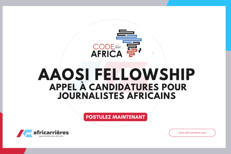 AAOSI Fellowship Appel à candidatures pour journalistes africains