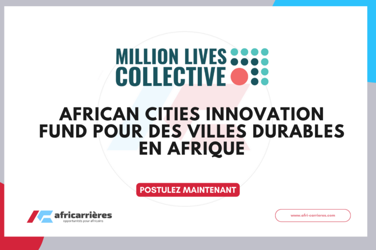 African Cities Innovation Fund 2026 Appel à innovations pour des villes durables en Afrique