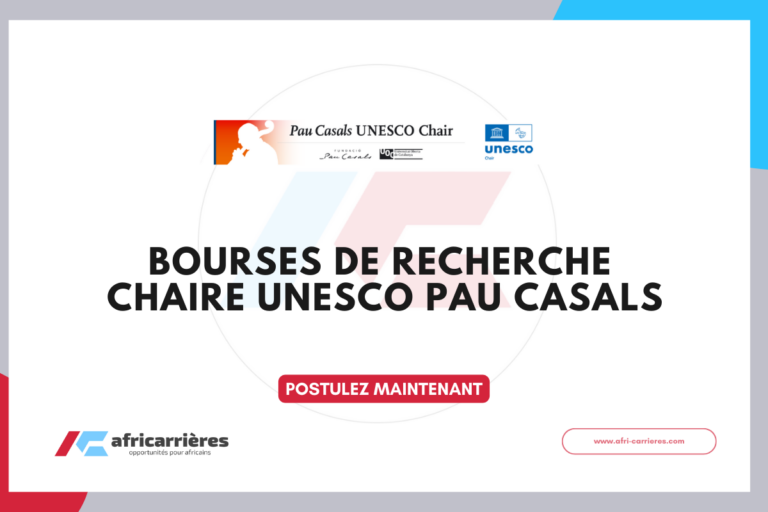 Bourses de Recherche 2026 – Chaire UNESCO Pau Casals