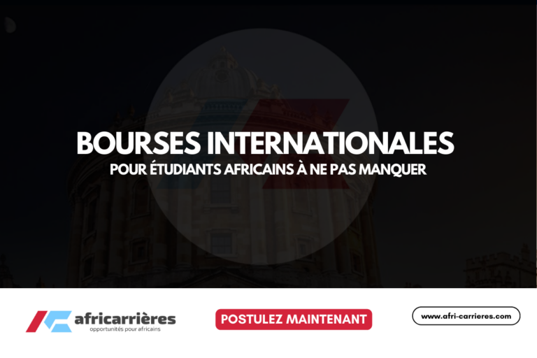 Bourses internationales pour étudiants africains à ne pas manquer