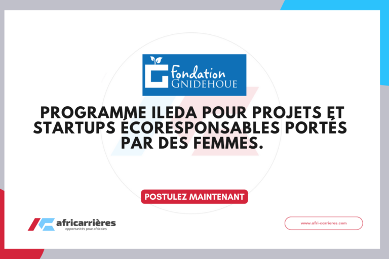 Programme Ileda 2026 pour projets et startups écoresponsables portés par des femmes