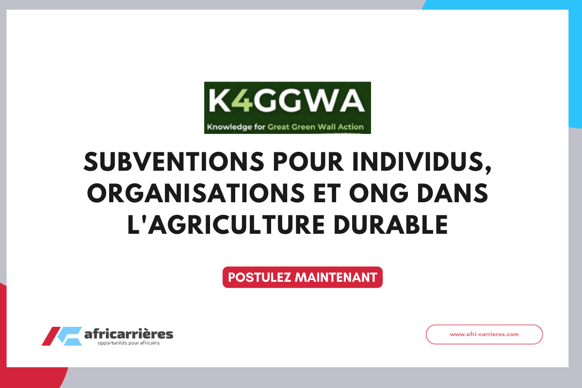 Programme Connaissances pour l’Action Grande Muraille Verte 2025 pour organisations