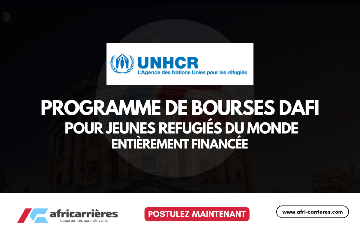 Programme de bourses DAFI 2026 pour jeunes refugiés du monde entièrement financée