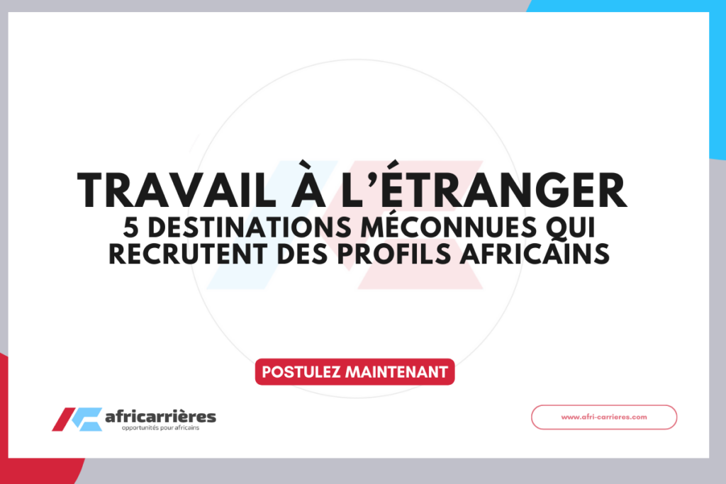 Travail à l’étranger en 2026 5 destinations méconnues qui recrutent des profils africains