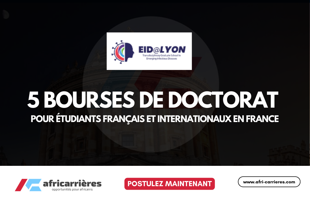 5 bourses de thèse EID@Lyon pour étudiants français et internationaux en France 2026