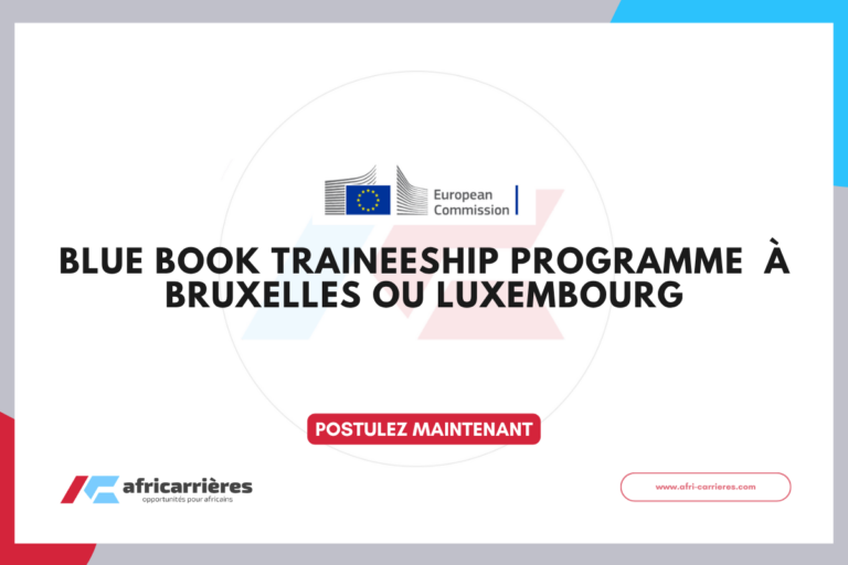 Blue Book Traineeship programme 2026 à Bruxelles ou Luxembourg