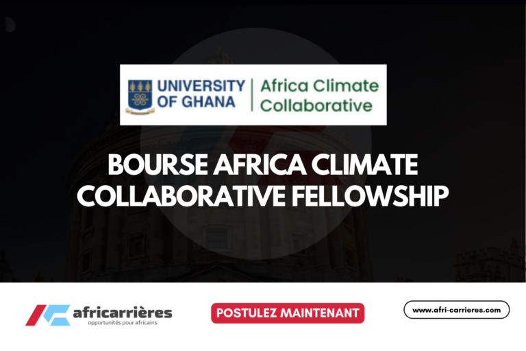 Bourse Africa Climate Collaborative Fellowship 2026