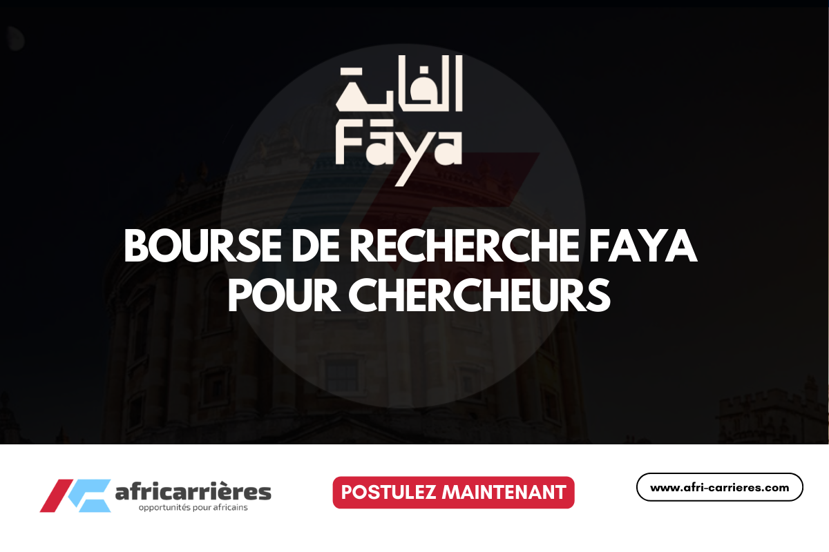 Bourse de recherche Faya 2026–2028 pour chercheurs